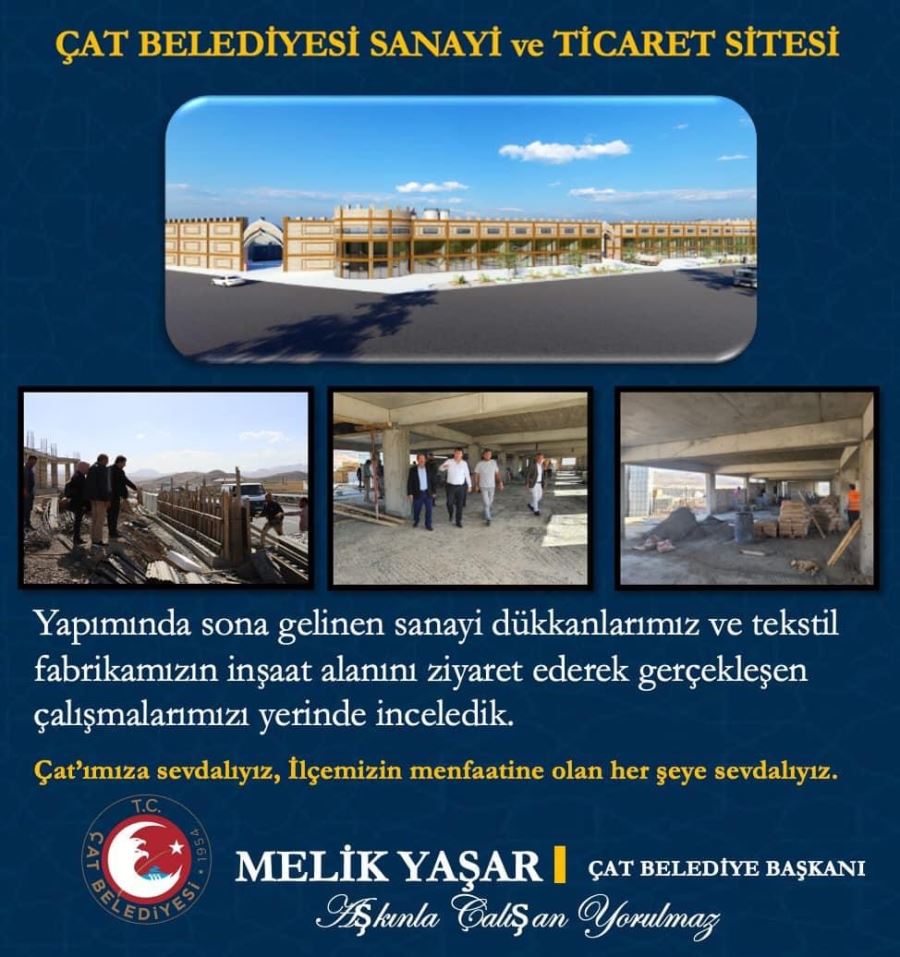 ERZURUM ÇAT BELEDİYESİNDEN YATIRIM SEFERBERLİĞİ